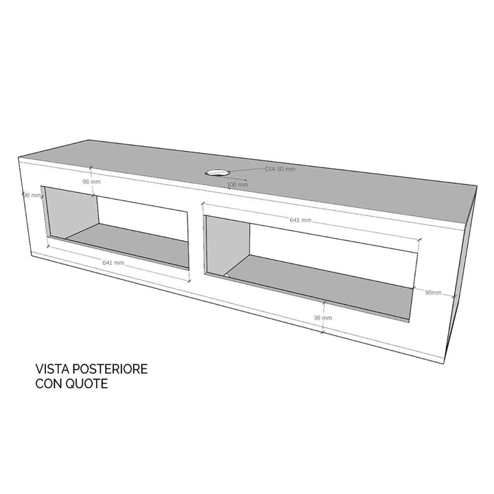 Parete Soggiorno A22 - Eleganza e Funzionalità - Rizzi Arrdamneti Design